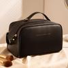 Nova Bolsa de Maquiagem com Puxador Duplo para Mulheres Grande Capacidade Portátil Ins Popular para Viagem Necessaire Bolsa de Maquiagem Bolsa Almofada