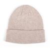 [em estoque] novo de fábrica cashmere quente dobrável cor sólida gorro de malha transfronteiriço quente alta elasticidade cabeça chapéu frio