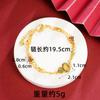 Nuevo Collar de Oro Arena Antigua Esmalte Gota de Aceite Borla Loto Calabaza Pulsera Aretes Joyería Estilo Étnico Vintage para Mujer