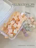 Esponja para Nail Art Cubo de Carne Mini Blush Degradê Pinça de Aço Inoxidável Ferramenta Quadrada Pequena para Unhas