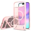 Adequado para Apple 17Air/18Promax Capa de Telefone Magnética com Suporte Fosco Anti-Queda Fábrica Transfronteiriça Atacado
