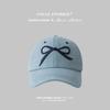 Gorra de béisbol de mezclilla lavada versátil estilo coreano para mujer 2024 nueva primavera y verano con visera curva