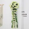 Flores Falsas de Plástico al por Mayor Transfronterizas Flores de Hortensia enredaderas de Seda Decoración para Sala de Estar Interior Muebles Colgantes de Pared Simulados de Violeta