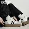 Zapatillas Deportivas de Entrenamiento Alemanas de Plataforma Gruesa para Mujer, Nuevas de Invierno 2025, Retro Casual, Zapatos Blancos que Aumentan la Altura