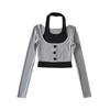 Terno esportivo casual feminino, jaqueta tipo camisola estilo tempero de início de outono, terno de duas peças estilo ocidental, terno feminino