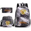 Harry potter harry potter Mochila con Estampado Mochila Escolar para Estudiante Bolso de Hombro Pequeño Estuche para Lápices Set de Tres Piezas