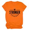 Camiseta para mujer con estampado "Sé más fuerte que tus excusas" de Amazon Cross-border Independent Station