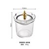 Cenicero de cristal con forma de embudo, creativo y moderno, para el hogar, con tapa, personalizado, para oficina, resistente al viento, para cenizas volantes, para sala de estar, para cigarrillos.