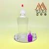 Garrafa PET plana oblonga oval de 240ML para armazenar água, loção e essência, frasco vazio para artigos de higiene pessoal e cuidados com a pele, pode ser combinada com vários tipos de tampas