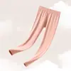 Calças compridas femininas de lã pura para mães de meia-idade e idosas, tamanho grande, soltas, para o inverno, calças térmicas, calças finas