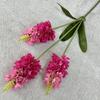 Ventas directas de fábrica arte ciruela 3 tenedores simulación lavanda planta verde decoración hogar sala de estar accesorios fotografía flor de boda Flor
