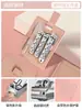 Set de Cortauñas Cortauñas Oblicuo para Niñas Estuche de Cuero Extraíble Ranura para Uñas Linda Cortauñas Gris Set de Manicura Regalo