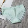 Ventas Directas de Fábrica Ropa Interior Femenina Algodón Puro Japonés Encaje en la Entrepierna Sexy Transpirable para Mujer Braguitas de Cintura Media para Chica