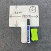 Placa KT em Branco para Escrever e Responder Sala de Transmissão ao Vivo Placar Portátil Apagável Placar de Pontuação Juízes Levantam Pontuação Clara Placar de Pontuação
