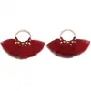 Pendientes de Aro Metálico con Borla de Abanico de Colores Accesorios para el Cabello Accesorios Colgantes Hechos a Mano DIY Colgante para Llave Colgante Pequeño