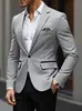 Nueva Chaqueta de Traje Cruzada de Comercio Exterior para Hombre, Talla Europea, Traje Casual de Negocios para Hombres Jóvenes con Bloques de Color, Venta al por Mayor de Ropa Formal para Hombre