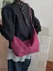 Bolso bandolera de gamuza para mujer de gran capacidad 2025 nuevo otoño e invierno retro esmerilado hombro axila para ir al trabajo bolso dumpling