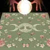 Mantel de Tarot Tela Esterilla Tarjeta de Tarot Fase Lunar Sol Árbol de la Vida Mantel de Terciopelo