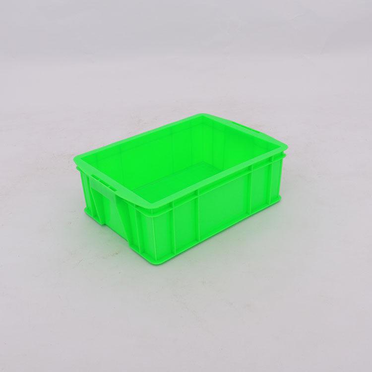 塑料周转箱 蓝色加厚可堆高式塑胶箱 380-140