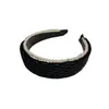 Diadema de malla de perlas elegante y sofisticada con un toque de alta gama, diadema de ala ancha exquisita y elegante, accesorio de moda para el cabello