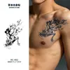Pegatinas de Tatuaje de Dragón y Tigre de Tinta para Hombres, Herbales, Unisex, Impermeables, Resistentes al Sudor, de Larga Duración, Audaces y Atrevidas