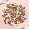 Mix 56 Gota de Natal Óleo Liga DIY Jóias Acessórios Papai Noel Boneco de Neve Sino Alce Pulseira Pingente
