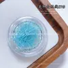 Nuevo arte de uñas estilo japonés hilo dorado y plateado, hilo fino con purpurina, malla de hilo multicolor versátil, material de hilo dorado y plateado de 14 colores