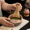 Conjunto de Cinco Peças Esmalte Corrente de Forno Antigo para Matcha Conjunto de Cerâmica para Cerimônia do Chá Acessórios para Bater e Mexer Chá Tigela para Matcha Xícara de Chá Grande