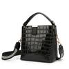 2026 Nova Bolsa Feminina de Couro Patente com Padrão de Crocodilo, Bolsa de Mão, Bolsa de Ombro, Bolsa Tipo Saco Transversal Fashion para Mulheres, OEM Personalizado