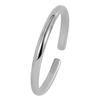 Varios Brazaletes Tubulares Abiertos Lisos de 6 mm Chapados en Oro, Brazaletes de Anillo Liso Sencillos, Brazaletes de Regalo, Artículos Promocionales de Tienda de Oro