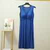 Saia Modal Slip Feminina Verão Fina Camisola Externa com Almofada no Peito Base Solta Saia Colete Vestido