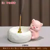 Porta Incenso Gatinho Fofo, Suporte para Palito de Incenso, Decoração de Mesa de Escritório, Novo Porta Incenso de Sândalo Decorativo para Alívio de Estresse e Meditação