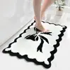 Alfombra de baño absorbente antideslizante de cachemira sintética simple para uso doméstico, resistente a la suciedad, resistente al desgaste, fácil de mantener, felpudo, alfombrilla de inodoro