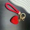 Chaveiro de Carro Feminino Mais Vendido no Exterior Chaveiro Totalmente de Diamante Pingente de Bolsa Dia dos Namorados Chaveiro de Coração de Pêssego