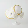 Sombrero de Sol con Lazo Estampado para Bebés Niñas, Gorra de Verano para Cola de Caballo, Sombrero de Sol con Protección Solar para Niños, Sombrero de Sol Dulce Estilo Coreano, Comercio Exterior