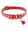 Suministros para Mascotas al por Mayor en Stock: Correa para Gato, Hebilla para Collar de Perro, Parche para Collar, Collar con Campana Colorida de Huella de Pata Única