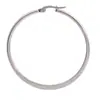 Brincos Grandes Circulares Exagerados com Furos na Orelha Argola de Orelha Brincos de Aço Inoxidável Joias de Aço Titânio Cor Dourada 18K Galvanizada