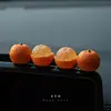 Gran Adorno Naranja Italiano para Coche Pantalla de Consola Central Decoración Curativa Creativa Elegante Decoración de Interior de Coche de Gama Alta