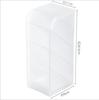 A2706 Porta-canetas Inclinado Fosco Prateleira de Armazenamento de Mesa Caixa de Armazenamento de Mesa Porta-armação Transparente para Armazenamento de Pincéis de Maquiagem