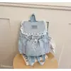 Colección Otoño 2026: Mochila Moderna y Única para Niñas, con Estampados Lindos y Ribete de Encaje