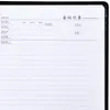 Cuaderno de Minutas de Reunión Deli Cubierta de Cuero 16K Cuaderno Sencillo Grosor Espesor Plan de Trabajo Bloc de Notas 25K Negocios