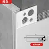 Tira de Esquina de Aleación de Aluminio para Azulejo y Pintura de Látex para Esquinas de Pared, Tira de Borde Invisible de Metal para Prevenir Grietas, Tira de Esquina