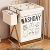 Cesta para Ropa Sucia Hogar de Pie Plegable Cesta de Almacenamiento con Tapa Dormitorio Baño Inodoro Almacenamiento Ropa Sucia