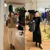 Versão em pele de ovelha~3CM de elevação interna, botins de bico quadrado para mulheres, novos botins nude estilo francês 2026, botins elásticos afinadores para o tornozelo