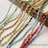 [Ventana de flores góticas] Pulsera de cuentas de cristal con espejo ovalado estilo retro de Phnom Penh hecha a mano