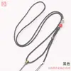 Colar de Corda Ajustável com Pingente de Cinábrio, Corda para Colar Feminino de Jadeíta Hetian Jade Artesanal DIY de Alta Qualidade, Venda por Atacado