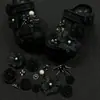 Acessórios com furo para corrente, charmosos DIY para sapatos, acessórios de alta qualidade, flor de pérola para sapato, fivela de sapato removível