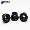 Porca de Travamento Auto-Rosqueante com Flange de Aço Inoxidável 304 Preto e Nylon Anti-Soltura Tampa de Parafuso Auto-Travante Zinco Oxidado Preto com Arruela