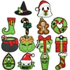 Parche Blando de PVC de Dibujos Animados Nuevo Transfronterizo para Halloween Flor de Zapato Broche Accesorios de Joyería DIY Decoración Plana de Navidad