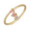 Estilo Europeo y Americano Color Oro 18K Zirconio Nuevo Anillo Transfronterizo Superventas Lindo Anillo de Niña Anillo Marino de Animal Pequeño